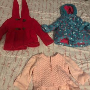 Red Hooded Kids Jacket
